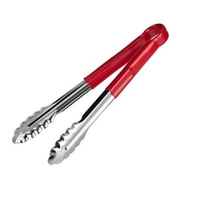Щипцы универсальные 40 см. нерж. красная ручка MGsteel