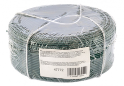 Проволока с ПВХ покрытием, зеленая 1.5 мм, длина 50 м Сибртех