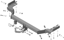 Фаркоп Motodor для Hyundai Custo 2021- (оцинк. Шар)(паспорт и сертификат в комплекте)(без электрики) 90921-A