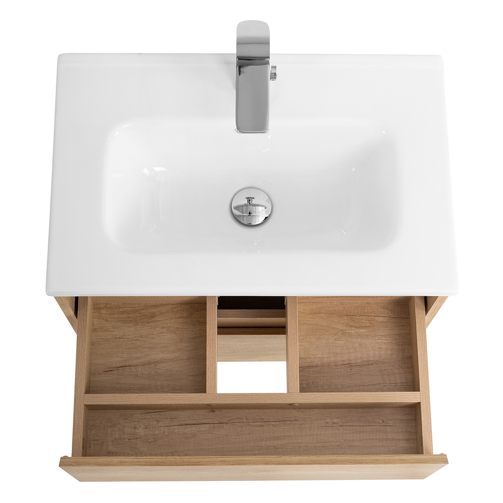 Тумба подвесная с раковиной BelBagno KRAFT 39-500/390-2C-SO-RNN