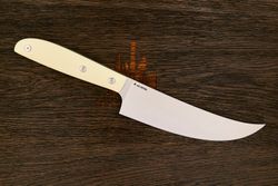 Нож кухонный MOYO Геликон пчак 175мм, сталь AR-RPM9, рукоять G10-extra слоновая кость