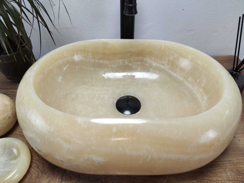 Раковина из оникса Oval Yellow Donut OD-60998 55*38*15