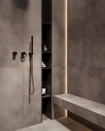 Смеситель для ванны/душа Gessi Anello, настенный, однорычажный, встраиваемый, h245 мм, внешняя часть, цвет Aged Bronze