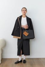 ШОППЕР КВАДРАТНЫЙ ЧЕРНЫЙ