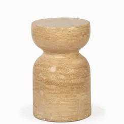 Кофейный стол Sand Ø28х45 см, бежевый индийский мрамор