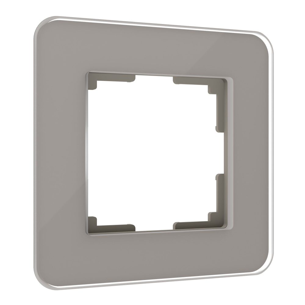 Рамка из стекла на 1 пост Elite дымчатый W0012417