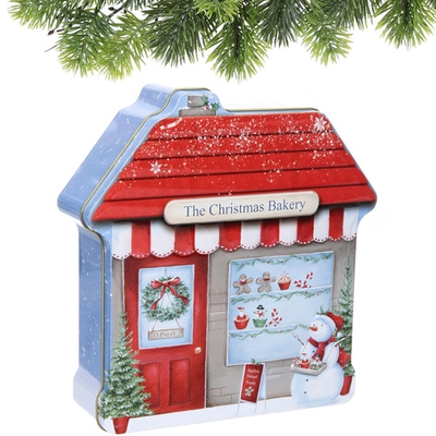 Банка жестяная «Домик пекарня» 22*21*6см