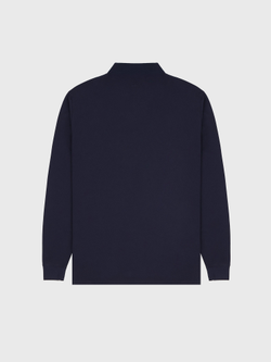 Поло с длинным рукавом C.P. Company Stretch Piquet Slim Navy