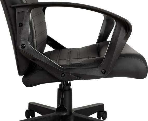 Кресло руководителя Бюрократ CH-480LT черный эко.кожа крестов. пластик пластик черный