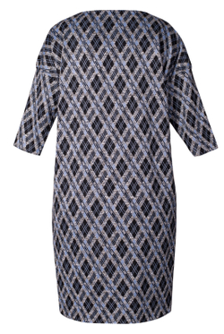 Платье женское 1481А, голуб.чёрн. #225Гчр051481А