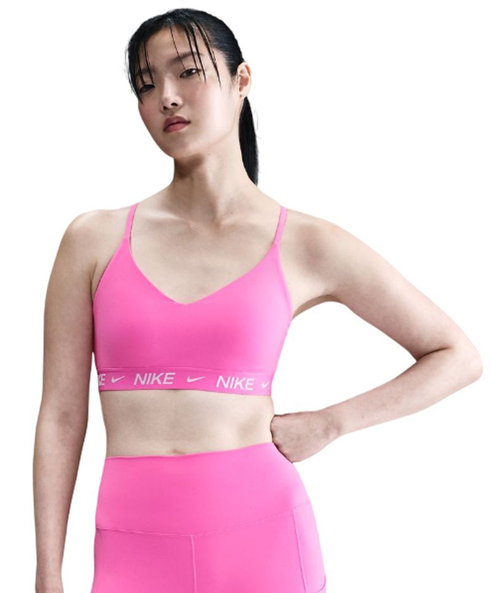 Теннисный бюстгальтер Nike Indy Light Support - playful pink