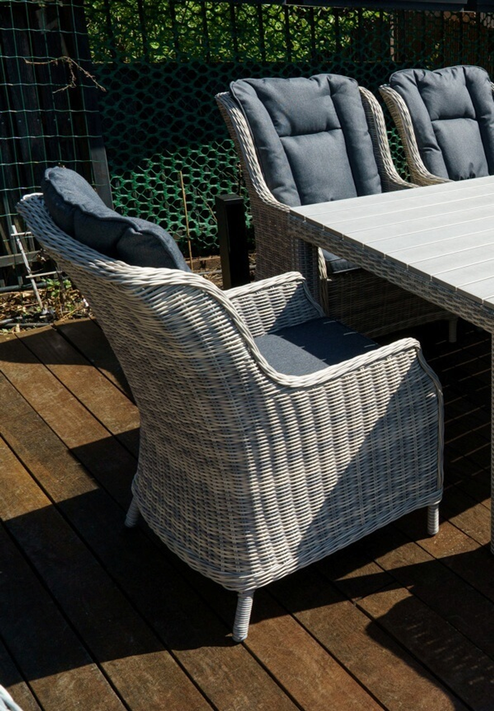 Кресло из искусственного ротанга Бергамо серый