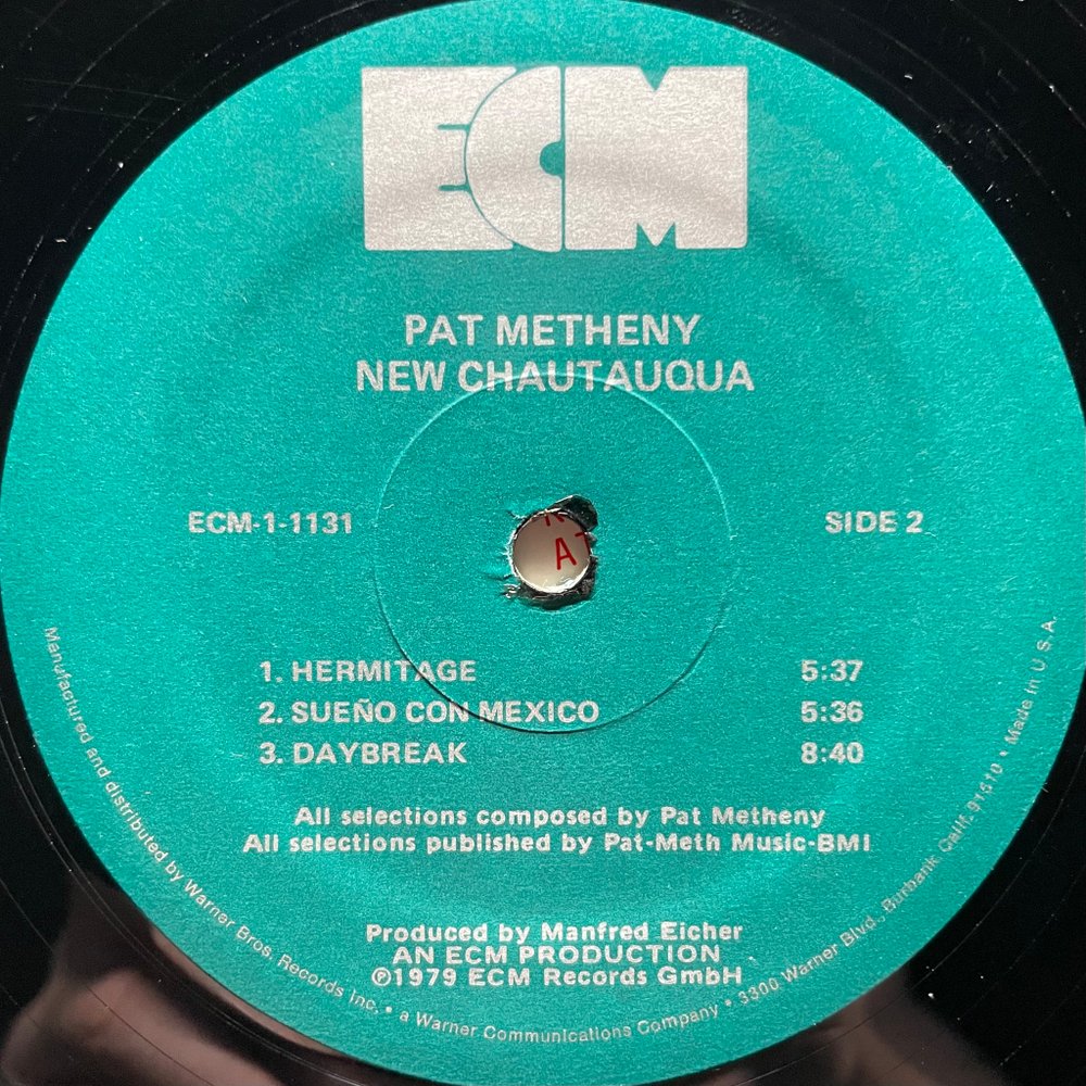 Pat Metheny ‎– New Chautauqua (США 1979г.) ECM