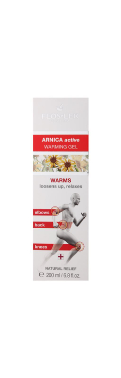 FlosLek Pharma Arnica Active - согревающий гель, расслабляющий мышцы и суставы /   200  ml  / GTIN 5905043005324