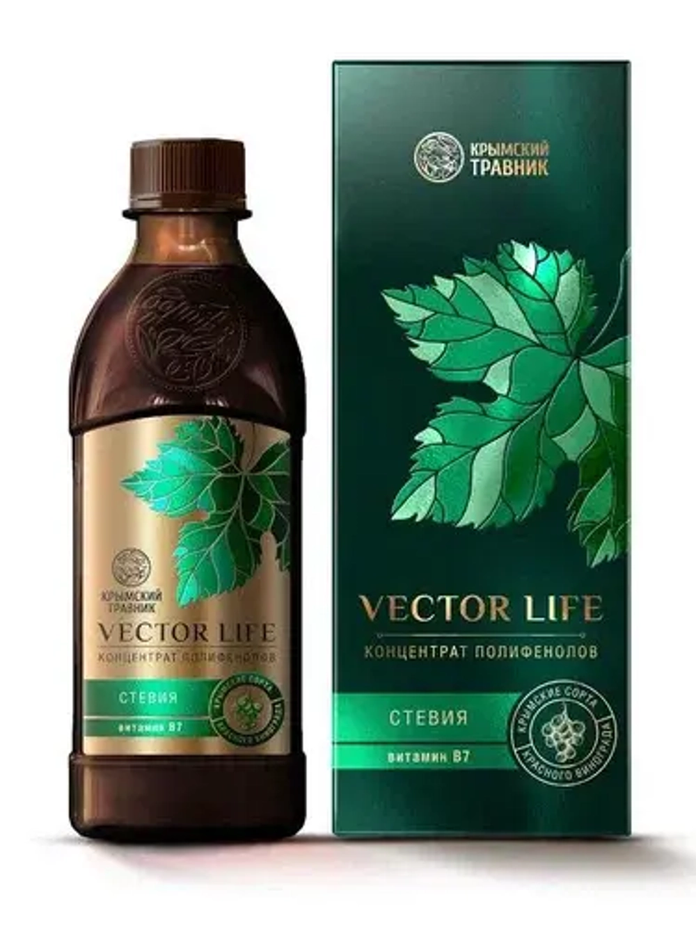 Концентрат полифенолов красных сортов винограда «Vector Life» – Стевия
