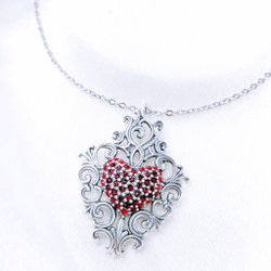 "Кер" подвеска в серебряном покрытии из коллекции "Скажи о Любви" от Jenavi с замком карабин