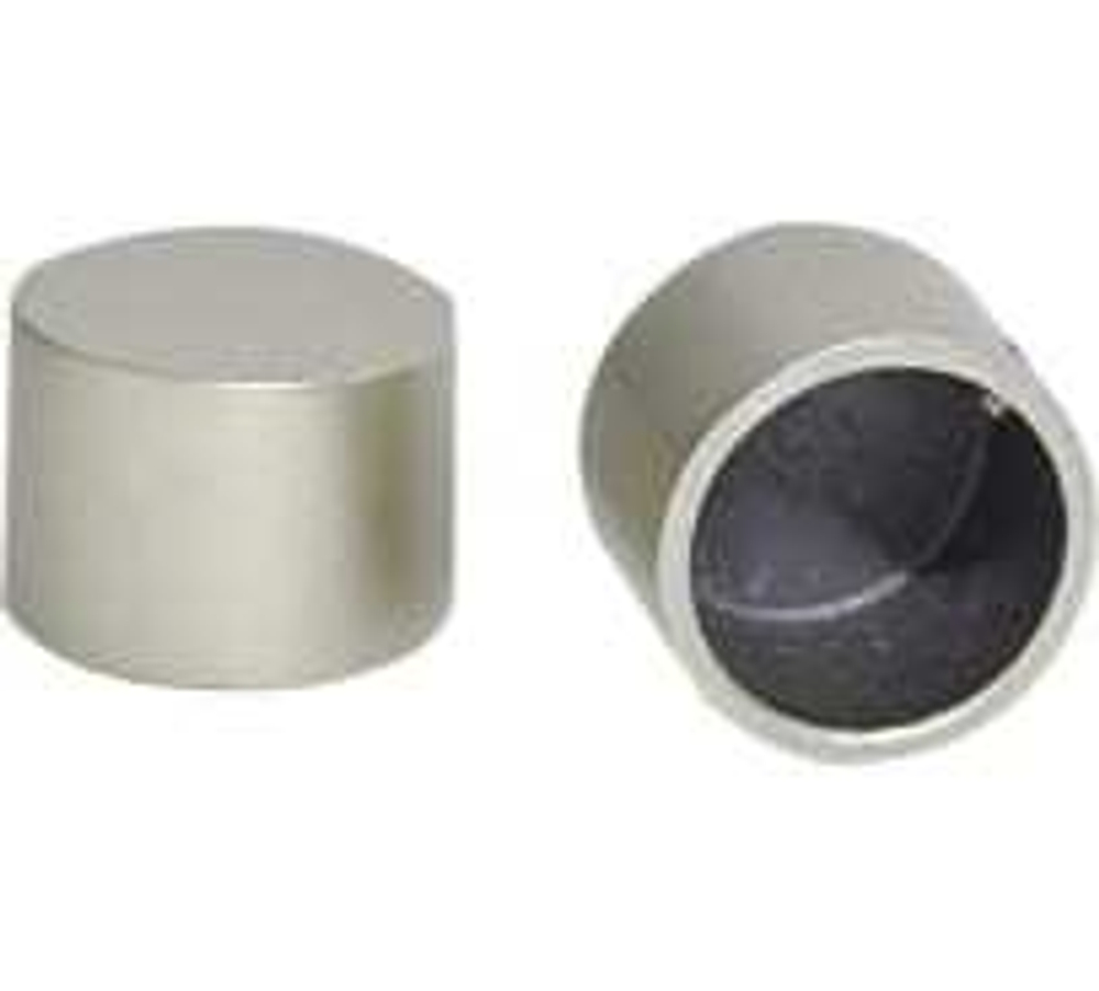 Заглушка-наконечник для трубы 19/16мм (уп2шт)  хром-глянец