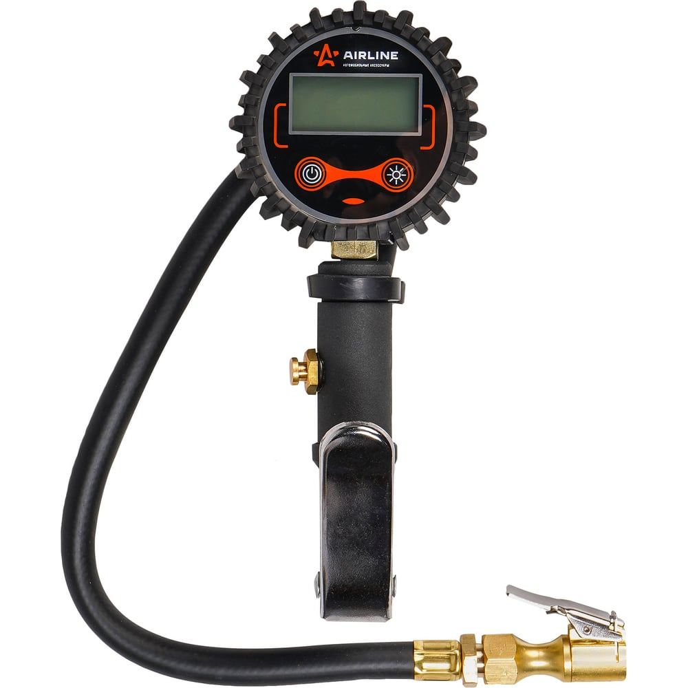 Пневматический пистолет PRO для накачки шин с манометром 14 атм AIRLINE ATBU008