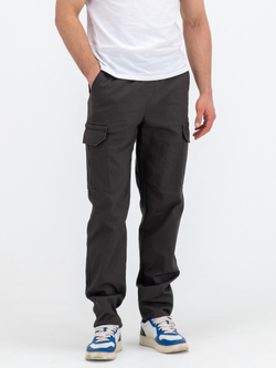 Карго джоггеры прямые. Графит