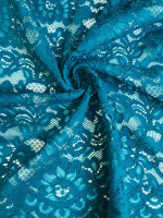 Кружевное полотно, кордовое, бирюза