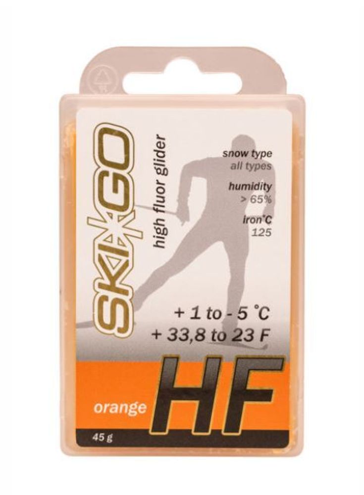 SkiGo HF Orange +1 до -5°C (для нового мелкозерн. снега)