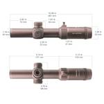 Оптический прицел Vector Optics SFP Forester 1-5x24 GenII Coyote FDE ( Сетка Illuminated Crosshair / с подсветкой )
