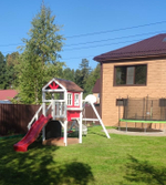 Детский домик с качелями "Прованс"