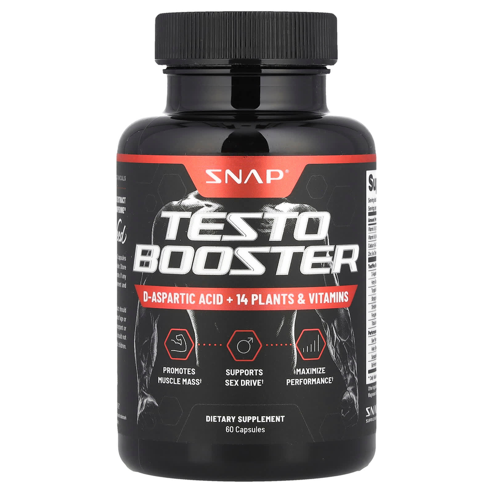 Snap Supplements, Testo Booster, 60 капсул