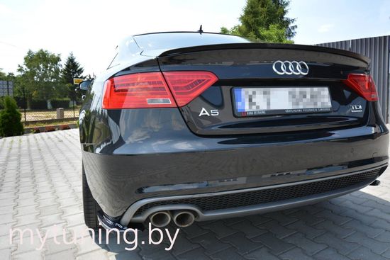 Сплиттер спойлера задней двери верхний V.1 для AUDI A5 B8 Sportback S-Line (11-16)
