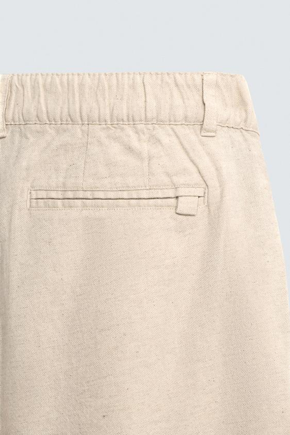 ZARA ШОРТЫ REGULAR FIT ИЗ РЕЛЬЕФНОЙ ТКАНИ, СВЕТЛО-БЕЖЕВЫЙ