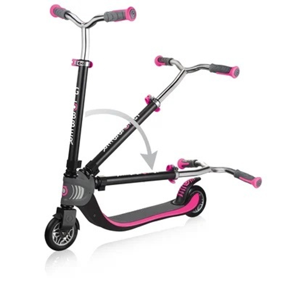 Самокат Globber Foldable Flow 125 темно-розовый