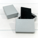 Коробка Ювелирная 11х8х3.4 см Набор 2 шт "Ромбики" (Серый)