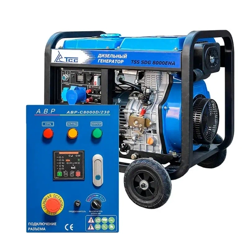 ТСС SDG 8000EHA дизельный генератор с блоком АВР ТСС АВР-С 8000D/230 100050/190137