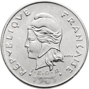 10 франков 1972-2005 Французская Полинезия