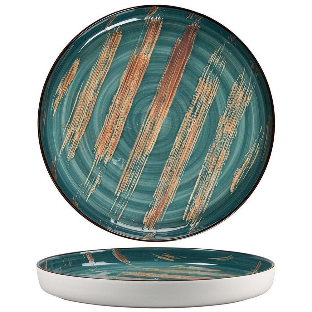 Тарелка с бортом d 28 см h3,1 см   Dark Green P.L. Proff Cuisine [1]