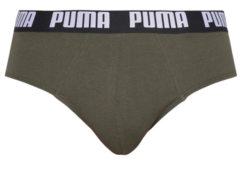 Боксерки теннисные Puma Basic Brief 2P - forest night combo