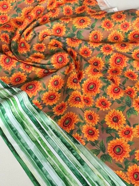 СОЛНЕЧНЫЕ ХРИЗАНТЕМЫ, 100% ХЛОПОК 3