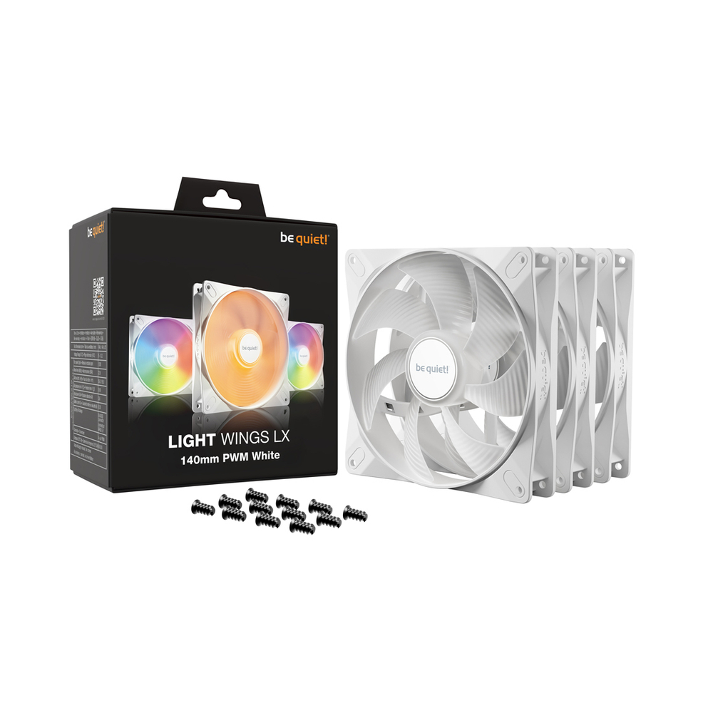 Вентилятор для компьютерного корпуса Bequiet! Light Wings LX 140mm PWM White Triple pack