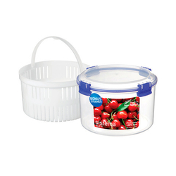 Контейнер круглый 1.5л Sistema Klip It синий