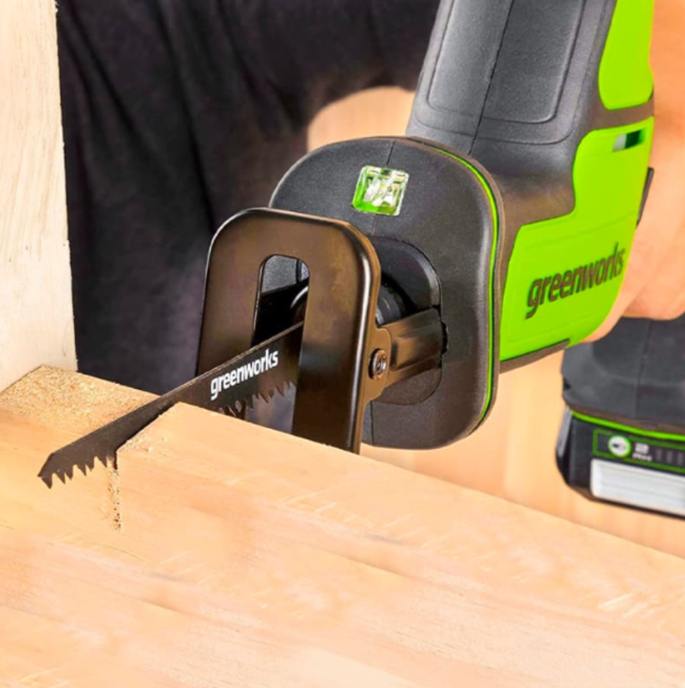 Пила сабельная компактная аккумуляторная Greenworks GPT-CRS-25 Арт.1200507, 24V, бесщеточная, без АКБ и ЗУ.