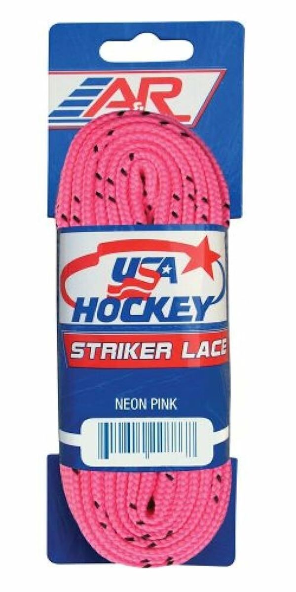 A&R Шнурки хоккейные USA Hockey (Neon Pink) (72