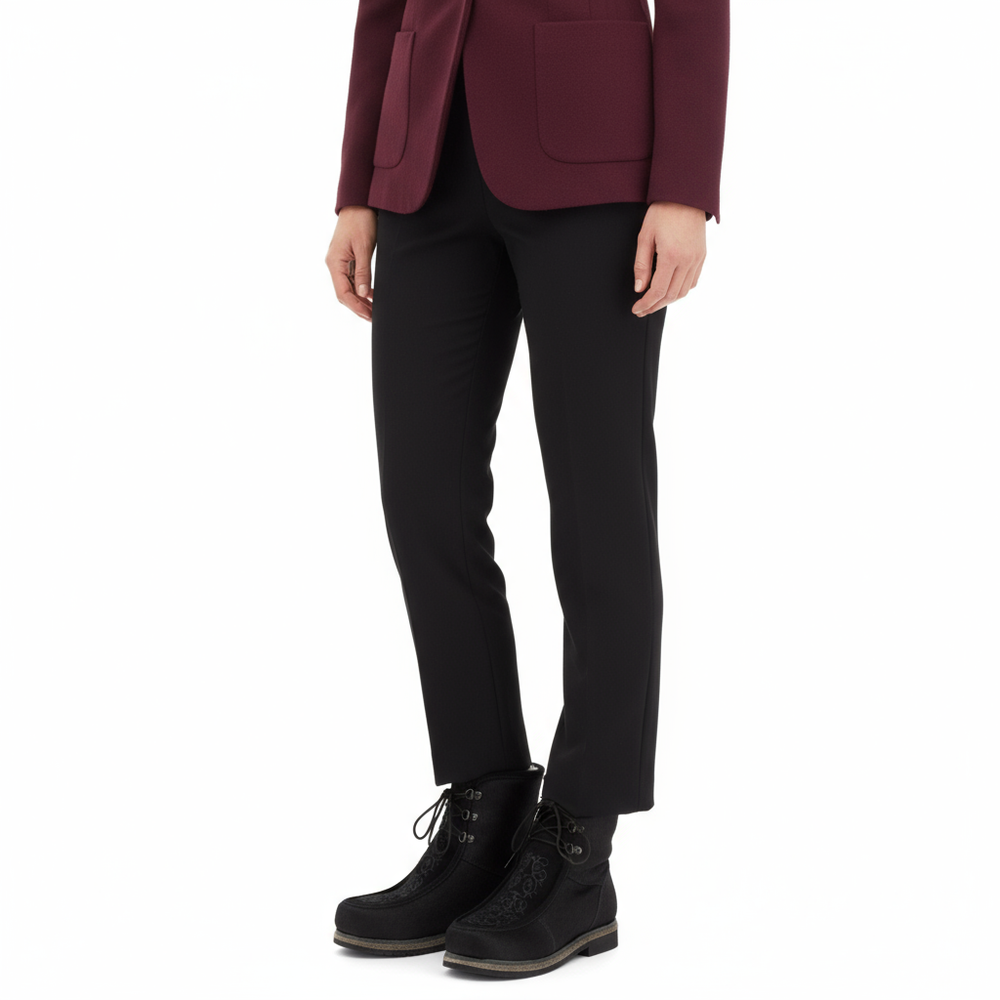 Унты-ботиночки женские из меха пони и замши