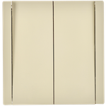 FORTE&PIANO Выключатель 2-клавишный перекрестный 10А FP409 ваниль IEK