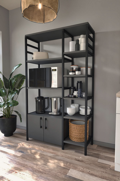 Стеллаж кухонный BRAZIL - антрацит