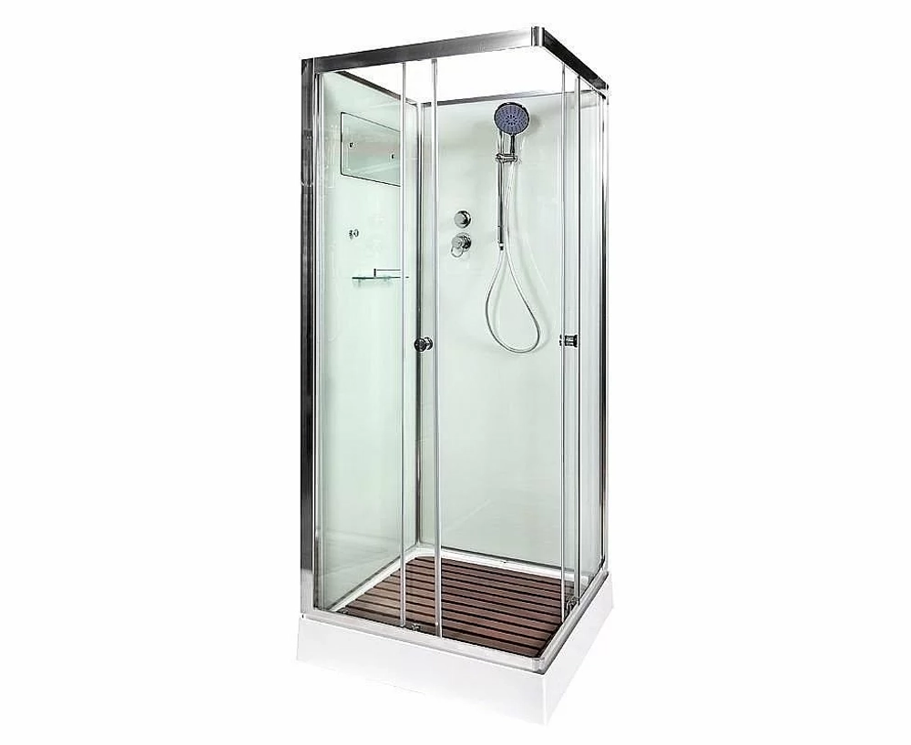 Душевая кабина DTO K402 120x90 без крыши прозрачная/хром