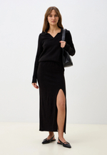 Костюм вязаный, цвет черный