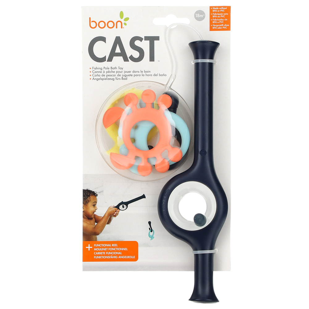 Boon, Cast, игрушка для ванны с удочкой, от 18 месяцев`` 1 штука