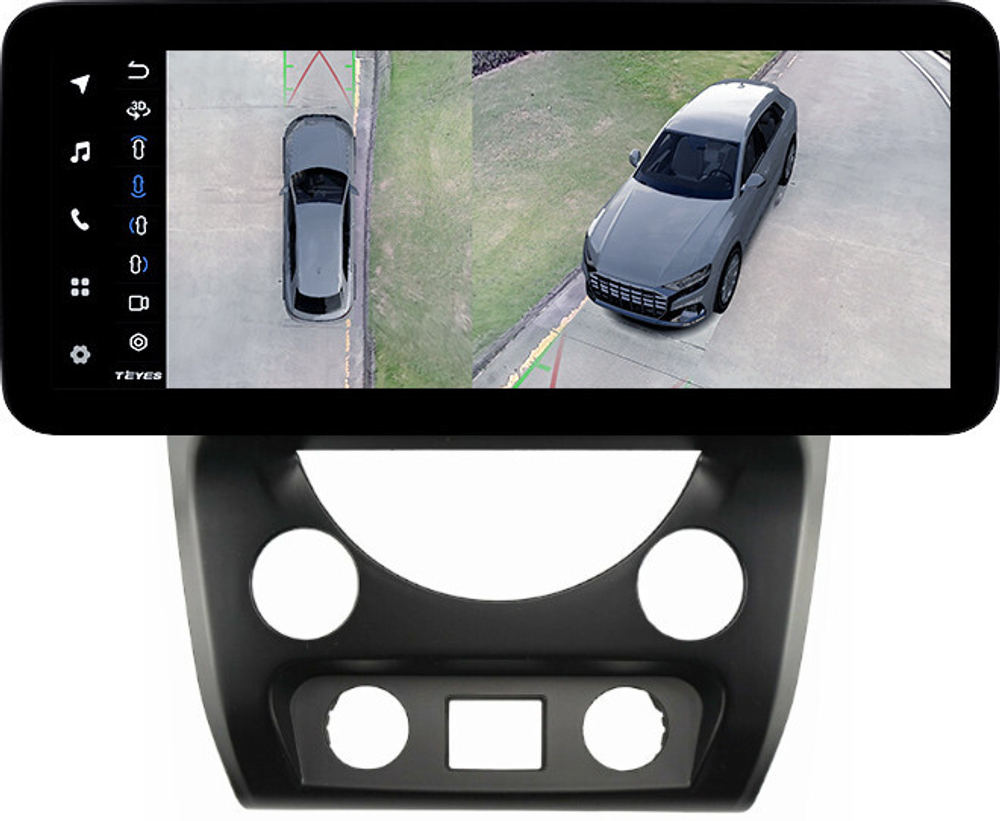 Магнитола для SsangYong Rexton 3 Y290 2012-2017 - Teyes LUX ONE 360 монитор 12.3" 2K QLED на Android 10, 6Гб+128Гб, CarPlay, 4G SIM-слот, 4 камеры в комплекте