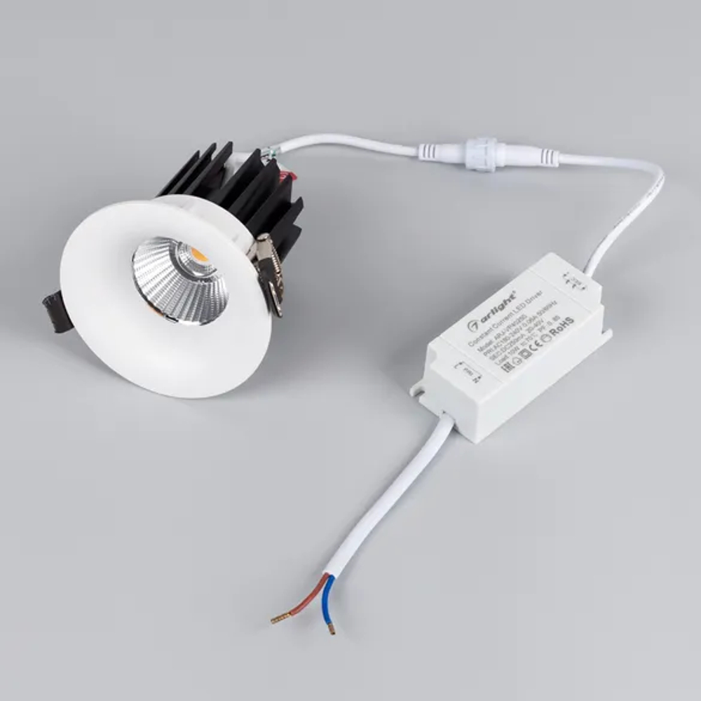 Светильник MS-FOGGY-BUILT-R86-10W Warm3000 (WH, 36 deg, 230V) (Arlight, IP54 Металл, 5 лет) 044610