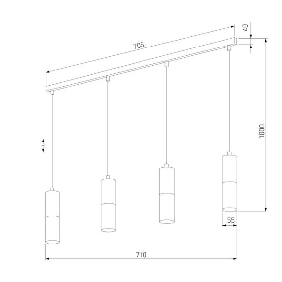 Подвесной светильник TK Lighting 4357 Elit White